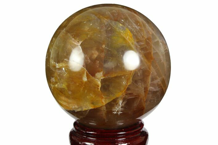 Polished, Yellow Hematoid Quartz Sphere - Madagascar #183385